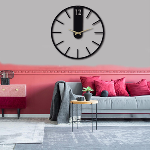 <b>Large</b> Roman Numeral Wall <b>Clock</b> Modern Metal 3D Silent Hanging <b>Clock</b> for Living Room Bedroom Nordic Home Decor - Product Image 5