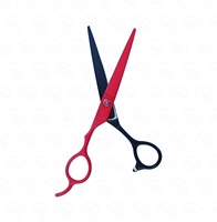 Ciseaux de coupe de cheveux pour gaucher de 6 pouces Bord de rasoir professionnel