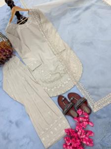 Beautiful Designer Women's Elegant Indian and Pakistani Suit Viscose Salwar Kameez Tawakkal Vol Kurta Set - Product Image 4