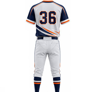 Ensemble uniforme de baseball professionnel pour homme : maillot et pantalon athlétiques, séchage rapide, coupe confortable pour l'entraînement et les matchs de compétition - Product Image 2