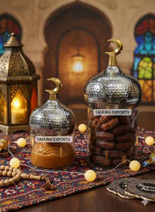 Nuevo y Lujoso Tarro de Vidrio Hecho a Mano para Decoración de Mesa de Ramadán 2026, Estilo Moderno con Tapa de Minarete y Jarra para Eid - Product Image 6