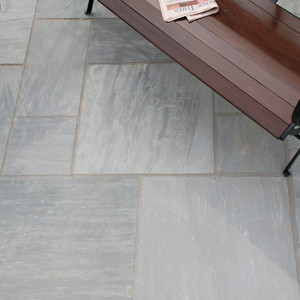 Dalles de pavé en grès gris Kandla GROCON, taillées sur mesure, finition chisellée moderne, pour cuisine extérieure et usage extérieur, carreaux de pierre pour patio - Product Image 5