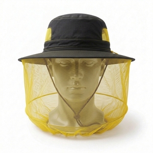 Chapeau anti-moustiques à large bord personnalisé OEM, respirant, protection solaire extérieure, avec moustiquaire amovible pour la randonnée, la pêche et le camping - Product Image 5