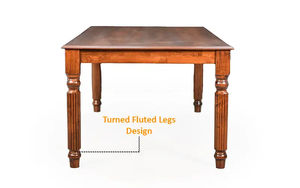 Solid Wood Dining <b>Table</b> Set 6 Seater, Rectangular Traditional Wooden Dining <b>Table</b> with Chairs, Natural Finish Home Furniture - Product Image 3