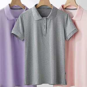 Camisetas Casuales Exclusivas para Mujer Talla Grande, Manga Corta, Transpirables, de Secado Rápido, Ropa Deportiva, Logotipo Personalizado Disponible - Product Image 2