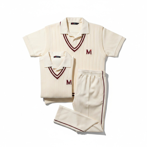 Maillot de cricket sublimé avec logo personnalisé, ensemble uniforme d'équipe, qualité professionnelle, respirant, manches courtes, tenue de cricket, design complet - Product Image 1