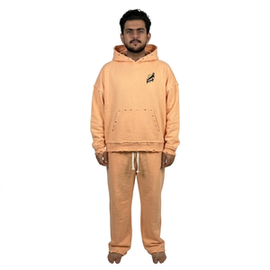 Ensemble de survêtement deux pièces pour homme, 100 % polyester, manches longues, personnalisable avec logo, idéal pour l'hiver et le sport - Product Image 4