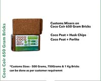 Vente directe d'usine Coir Pith Coco Coir 650 grammes briques pour mélange d'empotage ou jardinage domestique avec la meilleure qualité