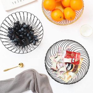 Decorative Metal Wire Fruit <b>Basket</b> Bowl for Kitchen Countertop Modern Open Design Fruit Snack Storage Organizer - Product Image 4