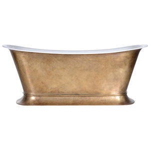 Bañera Independiente de Cobre Martillado, Diseño Clásico de Lujo, Gran Tamaño, Acabado Plateado, al Precio Más Bajo - Product Image 2
