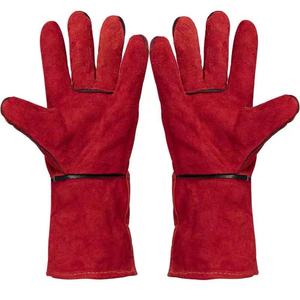Guantes de Trabajo de Cuero Genuino con Resistencia a la Abrasión para Uso Industrial, Guantes de Seguridad Unisex - Product Image 1