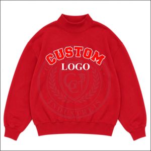 Sudaderas de Felpa de Algodón de Alta Calidad, Cuello Alto, Corte Holgado, Manga Larga, Logotipo Bordado Personalizado, Ropa para Mujer - Product Image 5