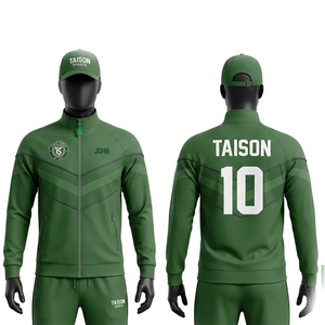 Chaqueta de Entrenamiento de Fútbol para Hombre, 280 GSM, Poliéster Interlock, Paneles Geométricos Morados, Impresión por Sublimación, Logotipo Bordado - Product Image 2