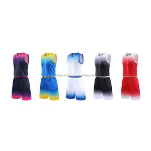 Ensemble de maillots de basket-ball personnalisés pour hommes, impression personnalisée, 100% Polyester, Kit de vêtements de sport respirant et absorbant l'humidité - Product Image 3