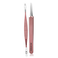 Kit d'outils pour éliminer les boutons 8 pièces Extracteurs de comédons Or rose 10 pièces Outils pour éliminer les points noirs Acier inoxydable