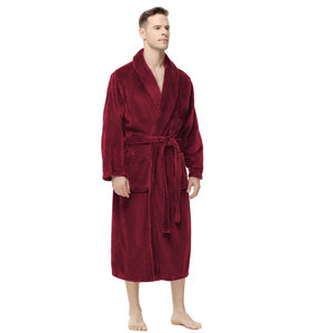Luxury Fashion Men's Terry Bathrobe 100% Cotton Cozy Fabric Long Sleeve Premium Loungewear for Modern Lifestyle - Product Image 1
