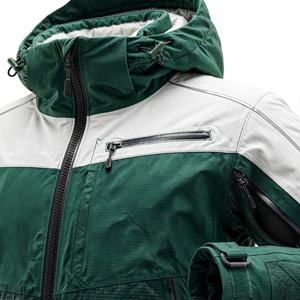 Monncler Custom Men <b>Green</b> White Waterproof <b>Ski</b> <b>Jacket</b> Monncler Hooded Winter Thermal Snowboard Coat Outdoor Sports - Product Image 5