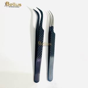 แหนบต่อขนตาปลายเรียบสแตนเลสญี่ปุ่นคุณภาพสูงจาก Bellus International จับกระชับมือ ขนาด 12-14 ซม. แบบกำหนดเองได้ - Product Image 1