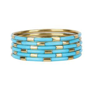 <b>Resin</b> Brass Bangles Women Wholesale Handmade Supplier Custom Manufacturer Fashion Channel Setting Party Ethnic Style - Product Image 4