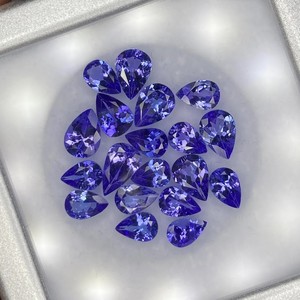 Gema Suelta de Tanzanita Natural Auténtica, Corte Pera, Facetada, Azul Violeta, para Diseño de Joyería, Hasnain Gems - Product Image 2
