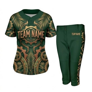 Uniforme de Softbol de Poliéster Transpirable y Duradero para Mujer, Cómodo y Personalizable para Uso Prolongado - Product Image 4