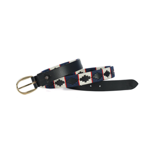 Cinturón de Cuero Ecuestre de Polo Personalizado de Alta Calidad para Hombre, Hebilla de Pin, Cuero de Primera Calidad, Bordado, Cinturón Deportivo - Product Image 4