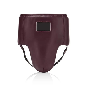 Protector Inguinal Deportivo de Alta Calidad, Personalizado, de Cuero PU, Anti-Sudor, Transpirable, para Muay Thai y Artes Marciales - Product Image 1