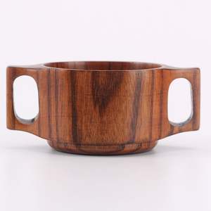 . Jarra de Cerveza de Madera Tallada, Estilo Rústico, Taza de Madera Natural, Taza de Té Hecha a Mano, Jarra Minimalista - Product Image 5