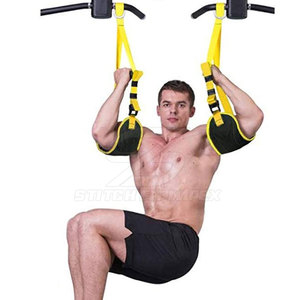 Correas AB colgantes para ejercicios de elevación de piernas con diseño ajustable y material resistente para entrenamiento en el gimnasio y uso en casa. - Product Image 3