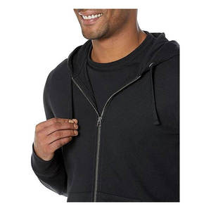 Sweat à capuche zippé vintage en coton, le plus vendu pour l'hiver, avec broderie personnalisée en molleton brossé de haute qualité, unisexe - Product Image 3