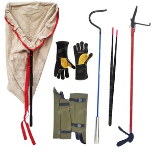 6 PCS rắn kit mới chuyên nghiệp rắn Catcher kẹp herpetology bò sát xử lý công cụ hợp kim kim loại rắn móc sản phẩm vật nuôi - Product Image 1