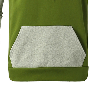 Survêtements à capuche personnalisés pour hommes, coupe décontractée, 100 % coton, molleton épais, avec cordon de serrage, couleur unie, pour l'hiver - Product Image 6