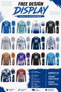Polo de pêche à manches longues pour homme, personnalisé OEM ODM, UPF50+, respirant, séchage rapide, 100% polyester, couleur unie, logo personnalisé, sublimation - Product Image 4