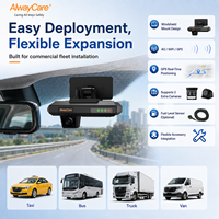 Cámara para Auto AlwayCare 1080P WiFi GPS AI Dashcam ADAS DMS DVR Grabador de Video con Detección de Fatiga del Conductor para Vehículos Comerciales