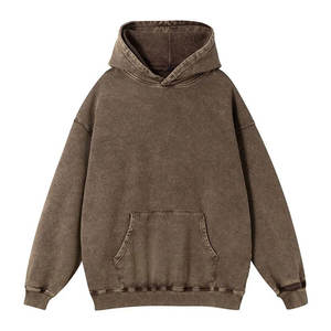Nouveaux sweats à capuche délavés à l'acide pour hommes 2023 – Style décontracté personnalisé, molleton épais en pur coton, hiver, manches longues, respirant - Product Image 4