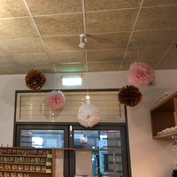 Fleurs en papier de soie classiques de 17 pouces, boules PomPom, 3 pièces/sac en polyéthylène pour la décoration intérieure de mariage et de fête, fournitures pour baby shower