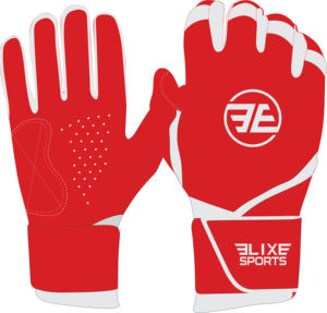 Guantes de Bateo ELIXE SPORTS Blancos y Rosas de Cuero, Transpirables, Flexibles, Ligeros, Duraderos, de Alta Calidad, con Cierre de Velcro, para Mano Izquierda/Derecha - Product Image 4
