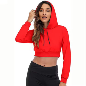 Pakistan Made Women's Custom Multicolor Winter <b>Crop</b> <b>Top</b> Hoodie with Front Logo Premium Quality Wholesale Price - Product Image 6