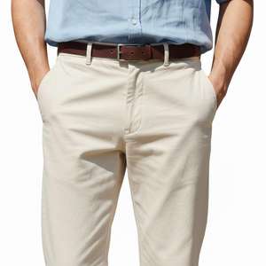 Pantalones Vaqueros Casuales para Hombre, Cintura Alta, Corte Recto, Ligeros, 100% Algodón, Transpirables, Ecológicos, para Uso en Exteriores, Personalizables, MOQ Bajo - Product Image 3