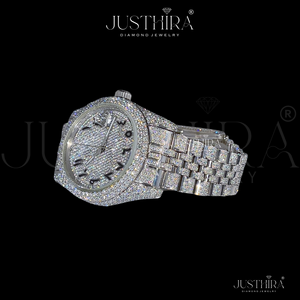 Reloj de Pulsera de Lujo con Diamantes Moissanite VVS, Totalmente Automático, Personalizado, para Hombre y Mujer, Ideal para Fiestas, al Mejor Precio - Product Image 4
