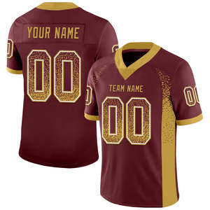 <b>Custom</b> Sublimation Football Jersey OEM Personalized Casual Style 100 Percent Polyester Fleece Team Name Number Printed Shirt - Product Image 1