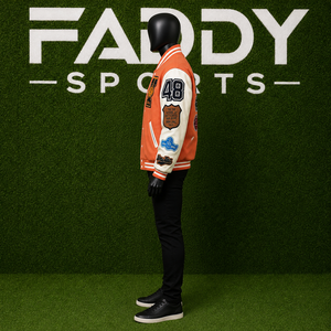 Veste universitaire brodée personnalisée unisexe, style streetwear, patchwork, bomber vintage, uniforme de baseball, manteau en gros - Product Image 2