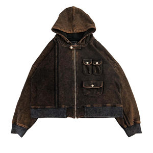 Ventes en gros de sweats à capuche en molleton polyester/coton de haute qualité, poids lourd 370 g/m², personnalisables, numériques, unisexes, pour l'hiver, streetwear - Product Image 4