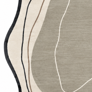 Tapis en laine tufté à la main Topos, géométrique contemporain, fait main, texturé, tapis de sol en laine de qualité supérieure, fabricant Inde - Product Image 3