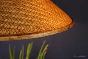 Handmade Bamboo Pendant Light Asian Woven Lampshade Boho Lighting Eco Friendly <b>Ceiling</b> Lamp OEM Supplier Vietnam - Product Image 5