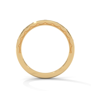 Anillo de Eternidad de Acero Inoxidable Chapado en Oro de 18K, Anillo Delicado con Circonita Geométrica, Joyería para Mujer, Aniversario de Bodas - Product Image 3