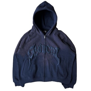 Sudadera con Capucha Personalizada con Estampado Lavado Ácido, Cierre Completo, para Hombre, 100% Algodón, Sudadera de Forro Polar Extra Grande, Transpirable, Personalizada, Efecto Desgastado por el Sol - Product Image 4