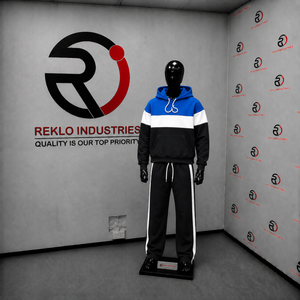Ensemble de survêtement color block de qualité supérieure pour hommes, bleu, blanc, noir, sweat à capuche et pantalon de jogging, ensemble décontracté, streetwear, coupe athlétique - Product Image 3