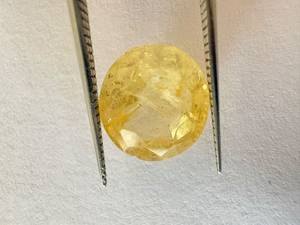 Saphir jaune naturel non chauffé rond et ovale certifié IGI 4-5 mm pour la fabrication de bijoux - Product Image 1