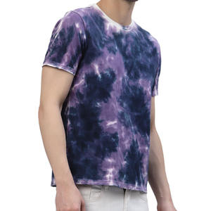 Camiseta de Cuello Redondo y Manga Corta para Hombre, Algodón Grueso de 250 GSM, Estilo Casual Urbano, Tie Dye, Marca Privada, Proveedor OEM ODM, EE. UU. - Product Image 5
